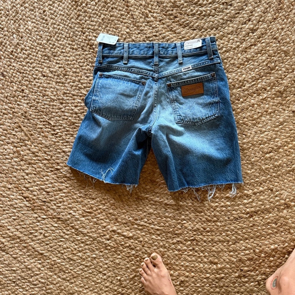 Wrangler Light Blue Denim Jean Shorts - Picture 4 of 9